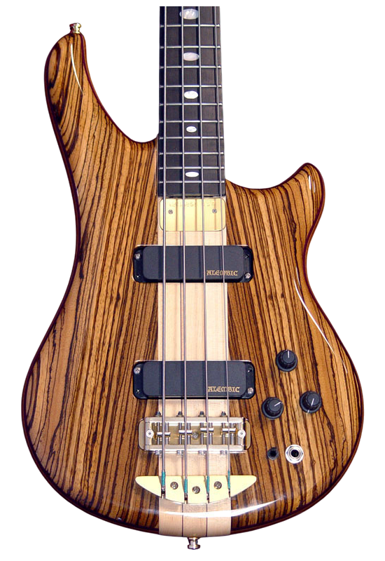 Essence bass in Quartersawn Zebrawood
