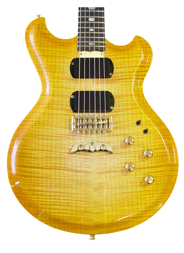 Skylark guitar in Amberburst