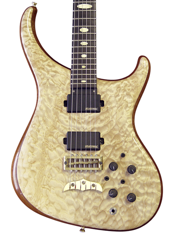 Orion guitar in Quilted Maple