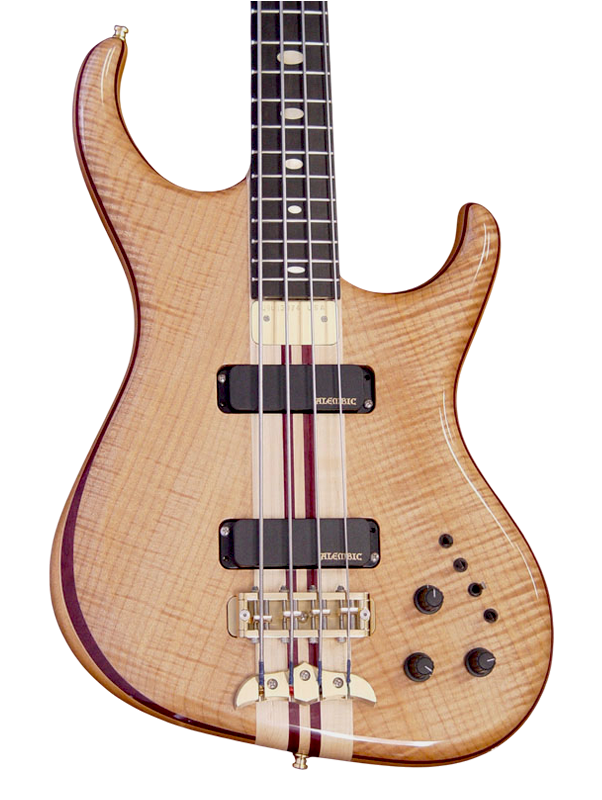 Europa bass in Flame Maple