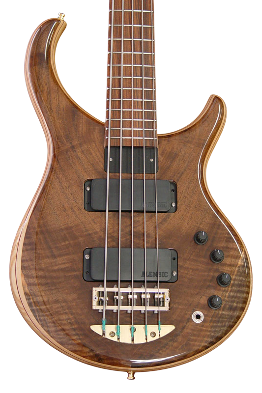 Excel bass in Flame Walnut