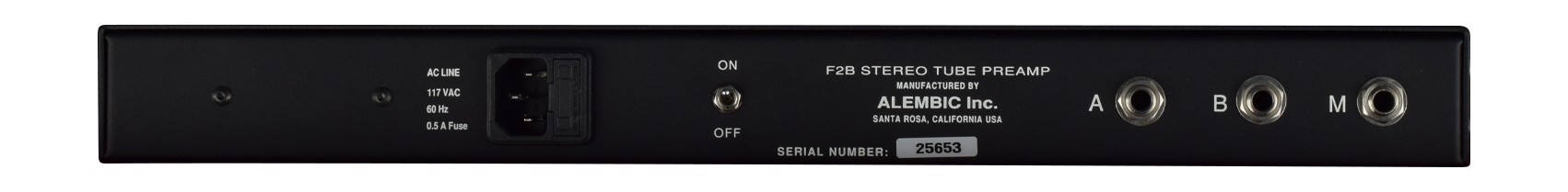 F-2B preamp back