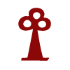 Red alchemical symbol for the Spirit of Wood