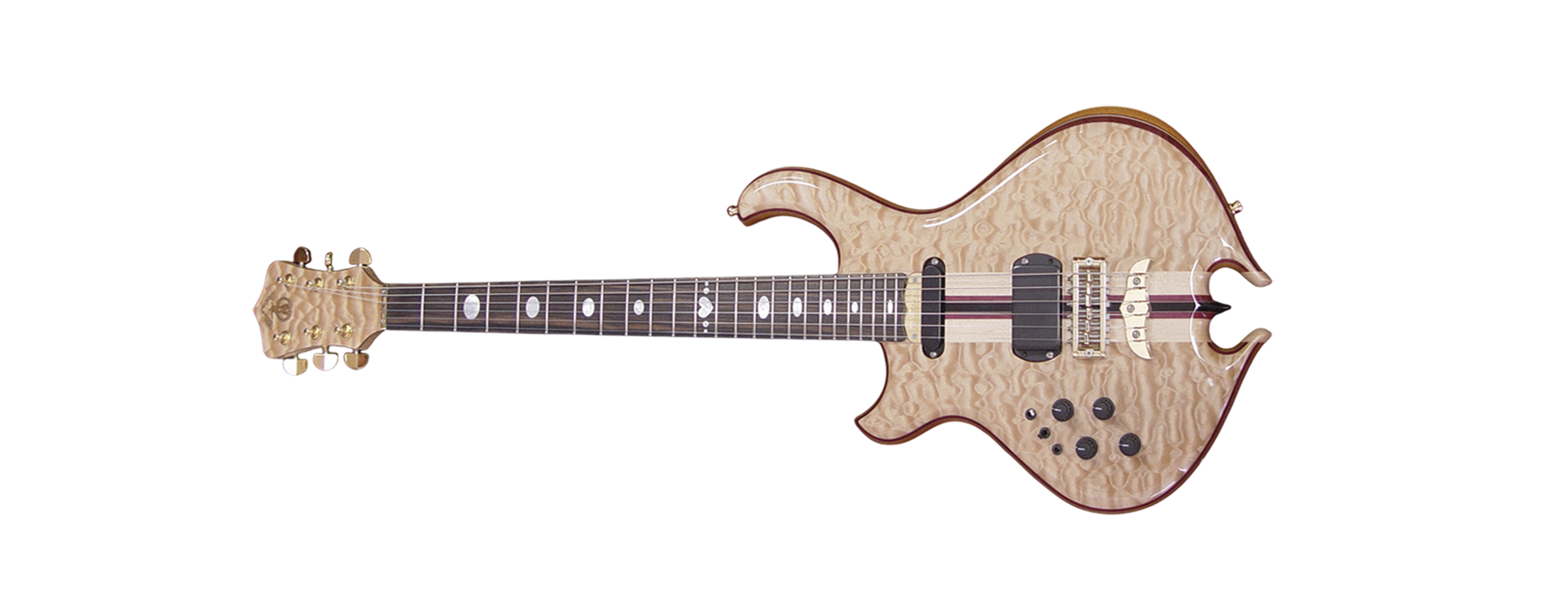Left-handed Darling in Quilted Maple