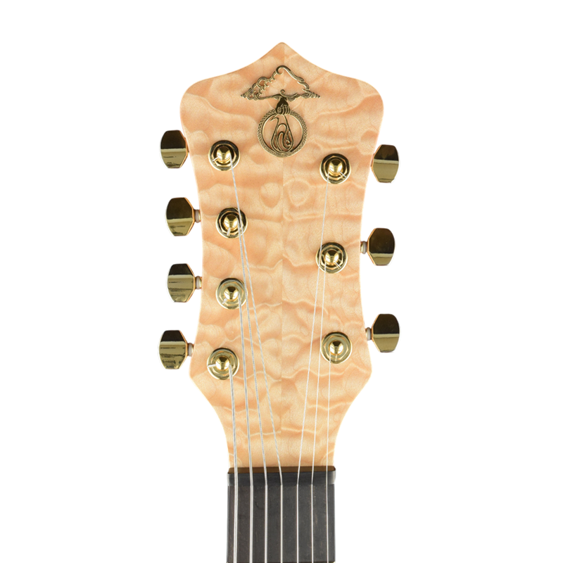 Crown 7-string shape guitar headstock