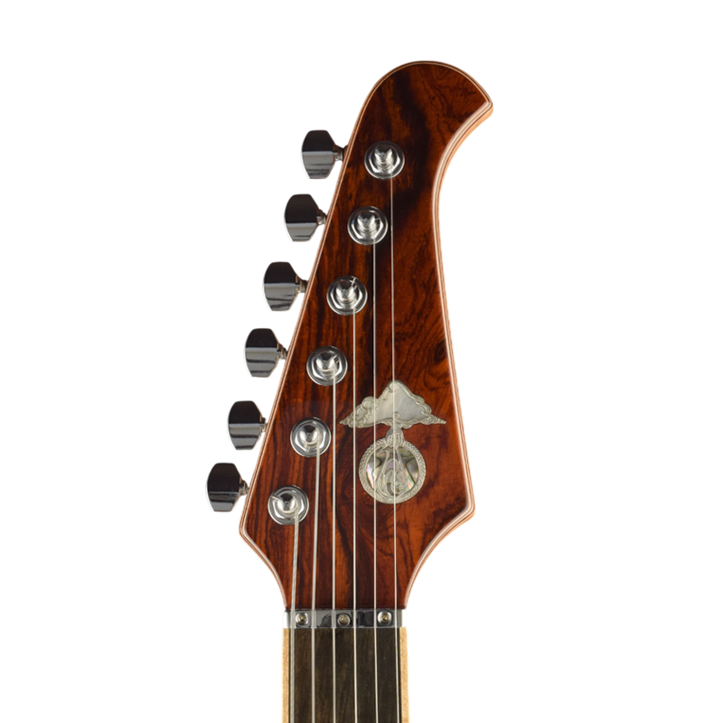 Inline with bevel shape guitar headstock