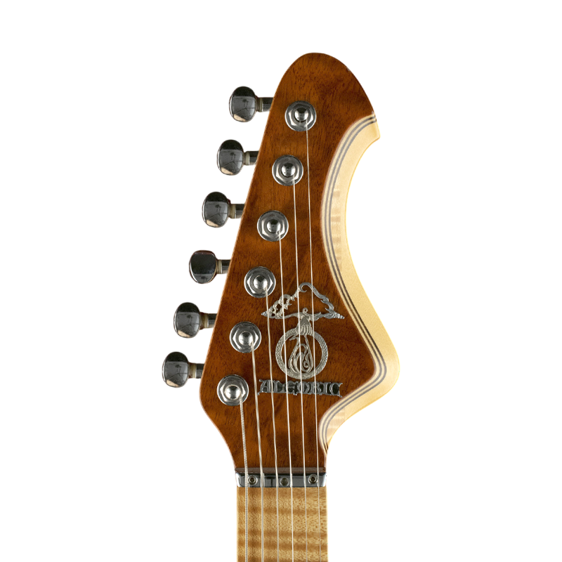 Inline Contour shape guitar headstock