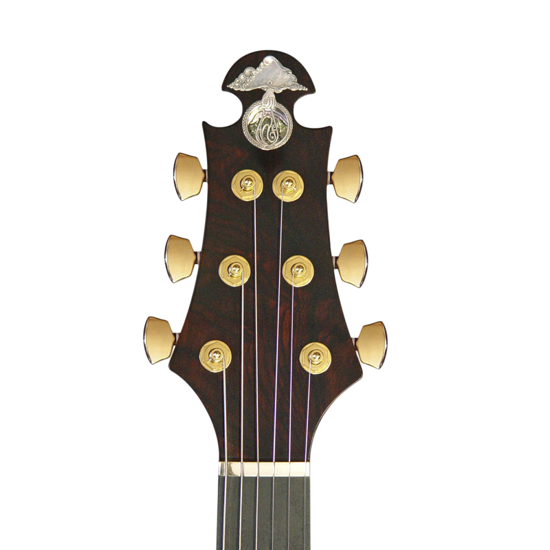 Knobby shape guitar headstock