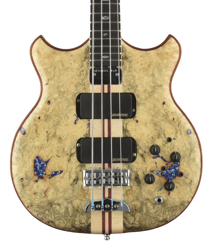 Stanley Clarke Deluxe in Light Buckeye Burl with Opal
